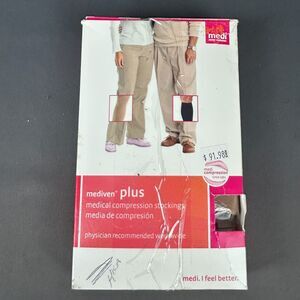 Mediven Plus Calf with Top Band Compression Stockings Size VII 7 Beige